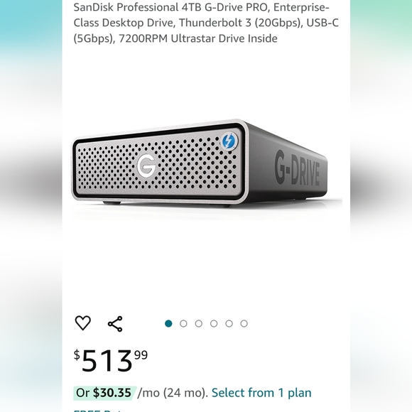 SanDisk G-drive PRO 4TB - Picture 8 of 8